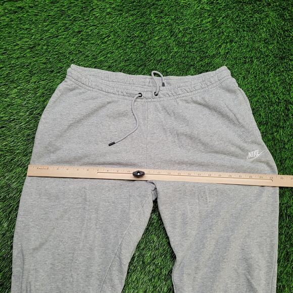 Nike Swoosh Logo Jogger Sweatpants Mens XL Heather Grey Tapered Fit - Picture 8 of 11